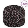 152351 vidaXL Boat Rope Black 10 Mm 500 M Polypropylene