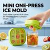 Mini Household Ice Cube Tray with Press Button Quick Release 9 Compartment Mold for Freezing Ice Cubes Easy to Use Durable Plastic Material