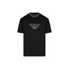 EMPORIO ARMANI Lyocell blend Jersey T shirt With Asv Logo Raised Embroidery 3D1TD4-1JUVZ-09R0