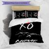 3pcs Custom Name The Weeknd Bedding Set Duvet Cover Closure Includes 1 Duvet Cover & 2 Pillowcases for All Seasons Bedroom Decor