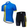 Cycling Suit Short-sleeved Suit Men's Mountain Bike Summer Bicycle Men's Top Strap Shorts