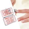 Nail Set of Stainless Steel Pedicure Cuticles for Women And Portable Men