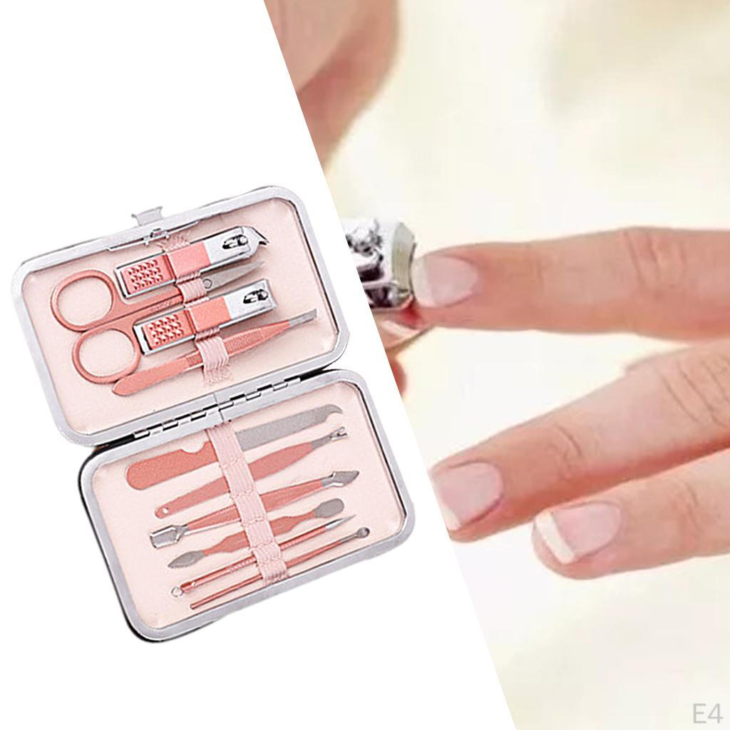 Nail Set of Stainless Steel Pedicure Cuticles for Women And Portable Men