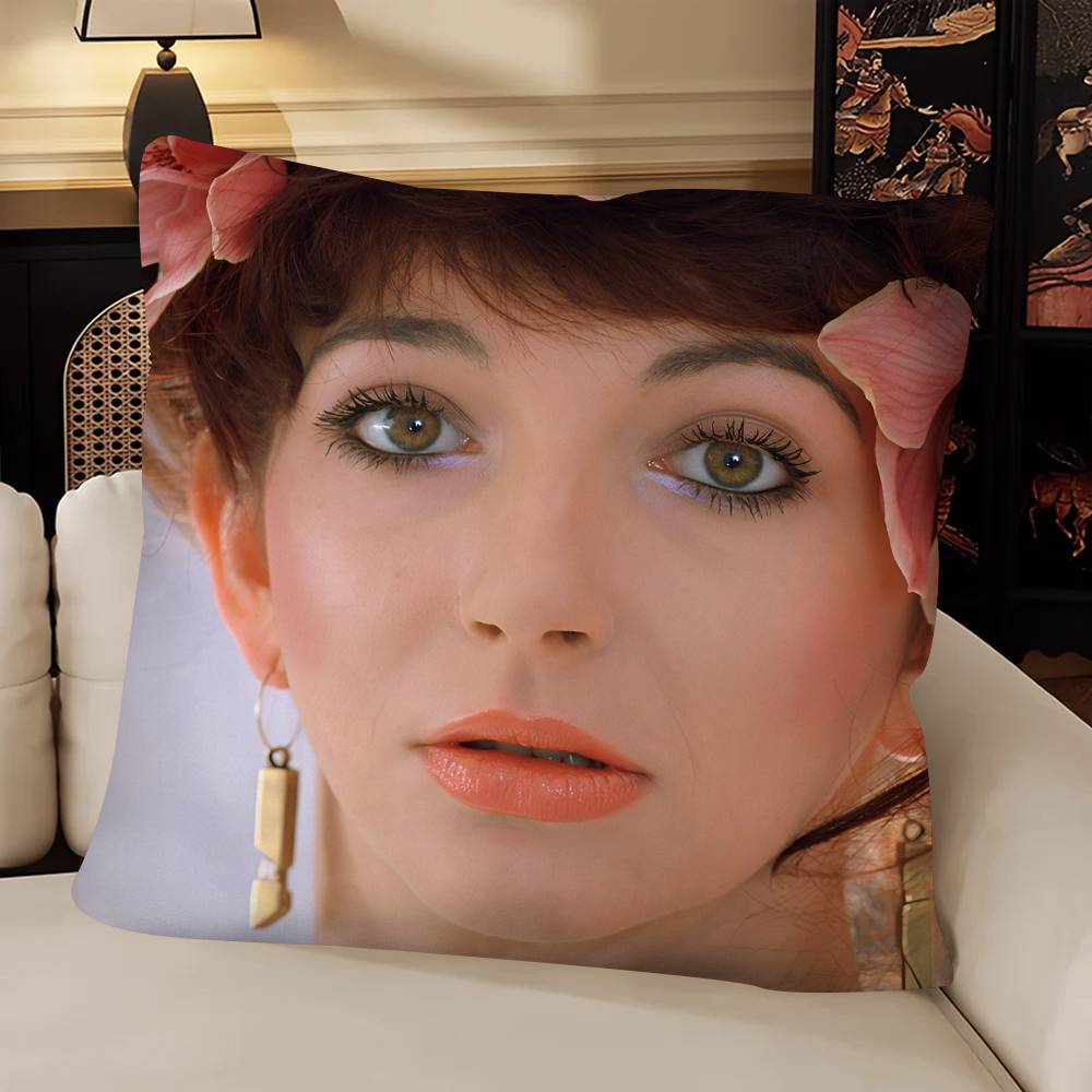 Singer Kate Bush Pillow Case Fashion Square Pillowcase Bedroom Sofa Room Ins Decoration Leisure