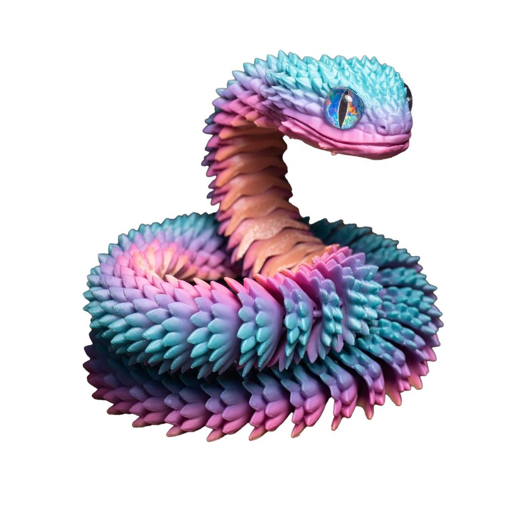 Flexible 60cm Snake Toy Model Realistic Design with Textured Body Soft Material for Educational and Recreational Use