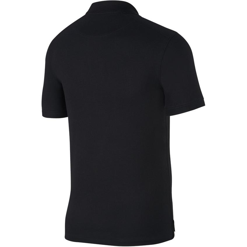 Nike Solid Color Short Sleeve Polo Shirt Men Tops Black BV0481-010