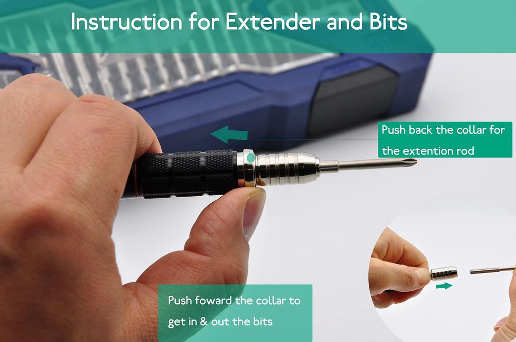 Nanch Precision Screwdriver Set with Aluminum Alloy Handle and Extension Perfect for Watch DIY Repairs 57-in-1 Built-in Shutters,