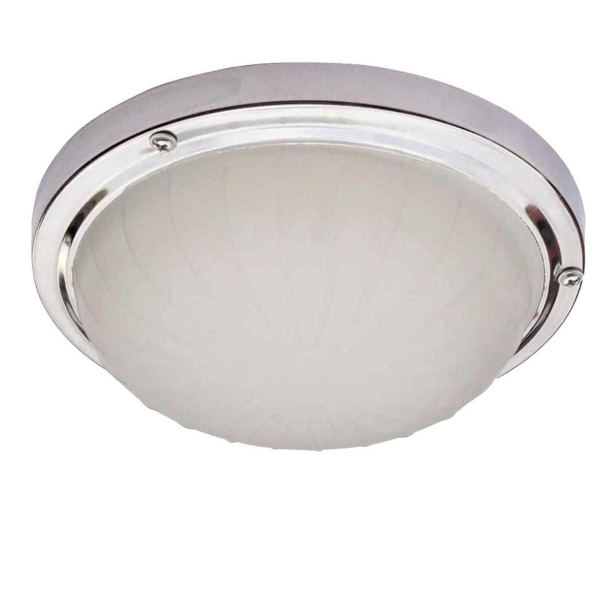 

12V Round Roof Ceiling Interior Light Flat Base | Ultra Bright Waterproof Lamp for Truck Trailer Bus Caravan Camper Boat білий