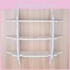 Pvc Wall Mount Storage Shelf With Multipanel Design For Home Office Organization