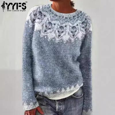 Damesmode Casual Herfst Winter Truien met Lange Mouwen en O-Hals