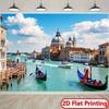 2D flat design. 1 piece showcases the charming canal scenery of Venice, suitable for weddings, parties and other occasions.