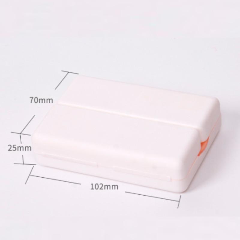 Pill Box 7 Grids Portable Double Layer Mini Medicine Box Sealed Moisture Proof One Key To Open The Cover