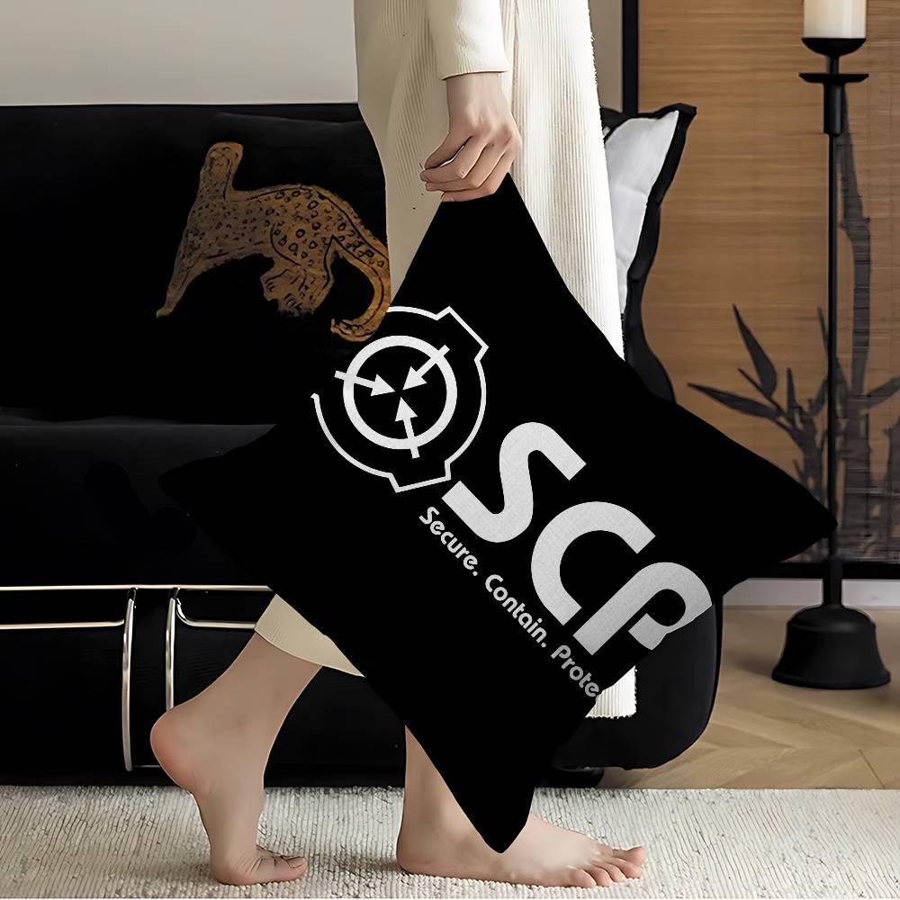 Popular Foundation Scp F-Foundation Game Maple Design Cushion Cover Happy Autumn Harvest Decor Holiday Decorati Pillow Cover