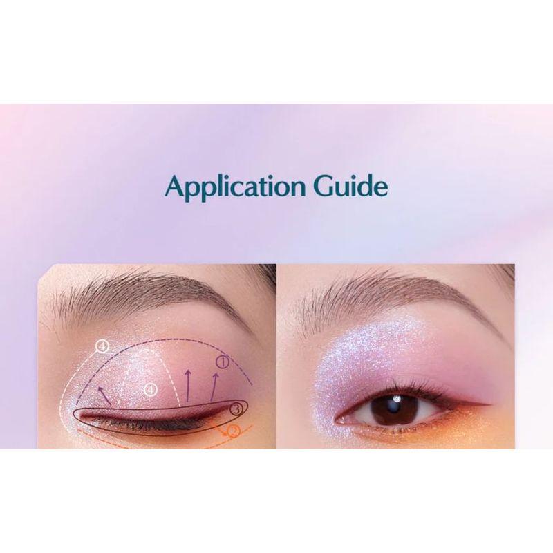 Florasis - Butterfly Glitter Lidschatten-Palette mit 4 Farben - 2 Typen