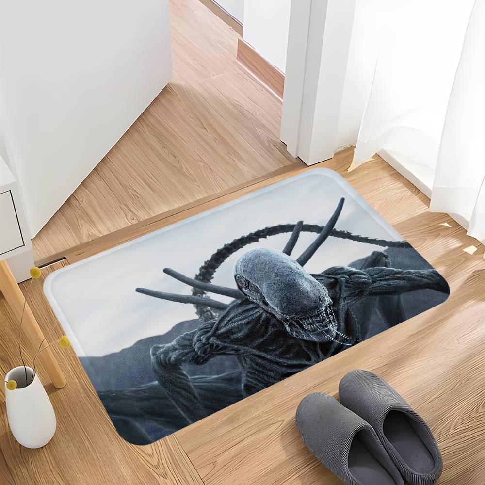 Klassische Sci-Fi Alien Fußmatte Retro Multiple Choice Wohnzimmer Küche Teppich Rutschfest Moderne Heimdekoration