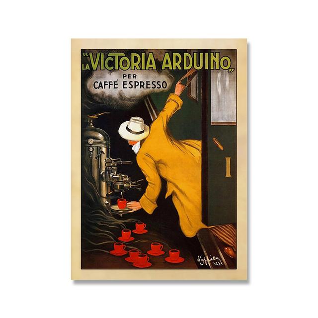 

Итальянская паста, винтажная реклама, ресторан, настенное искусство La Victoria, кофе, кафе, принт, плакат, настенная живопись на холсте, кухонный художественный декор 21cm×30cm NoFrame