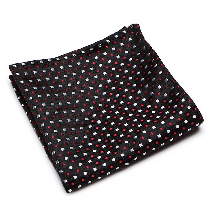 Men's Striped Jacquard Pocket Square for Weddings and Business Suits