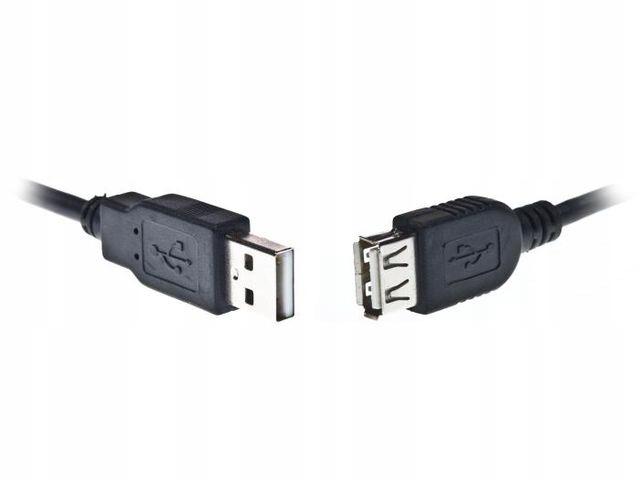 Przedłużacz USB 2.0 DIGITUS A/M - A/Ż, 1,8m, czarny