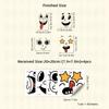 4pcs Cartoon Face PVC Self-Adhesive Stickers Glossy & Removable for Trash Can, Fridge, RV, Fun Theme Decor, Covers Imperfections