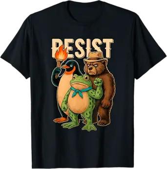 Frog Funny City Art  Portland Frog Protest TShirt Unisex T-Shirt XXL