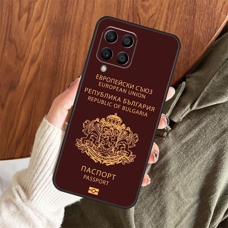 Bulgaria Flag Passport Case For Samsung Galaxy M13 M33 M53 M15 M35 M55 M06 M16 M36 M56 M31 M12 M32 M52 M14 M34 M54