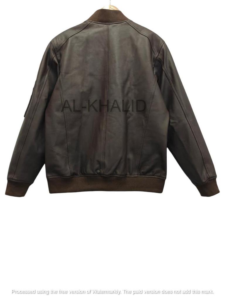 Genuine Men's Jacket Brown Leather Handmade Lambskin Stylish Soft Motorcycle