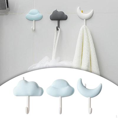 3 Piece Wall Hooks Waterproof Mount for Towel Rail Kitchen