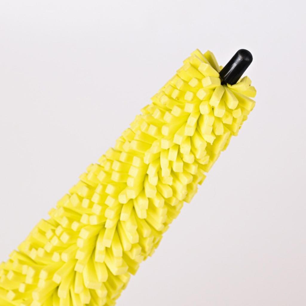 Sponge Wheel Brush For Car Cleaning Dense Foam Tire Rim Hub Gap Cleaner With Handle Multi-Purpose Cleaning Tool 1pcs