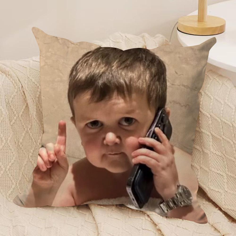 

Funny H-Hasbulla Magomedov Cushion Cover Silky Short Plush Double-Sided Printed Pillow Case for Sofa All Seasons Home Decor Gift 30cmx30cm