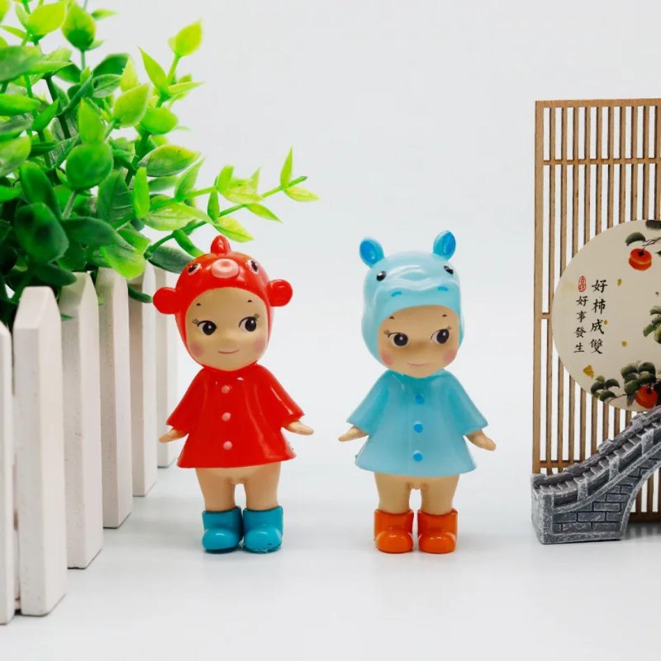 Sonny Angel Série Miluji deštivý den Tajemná slepá krabička Kawaii Vinylová mini figurka Stolní dekorace Dívky Děti Příslušenství Dárek k narozeninám