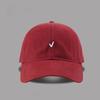 Cotton Baseball Cap With Embroidered Letters For Casual Outdoor Summer Wear