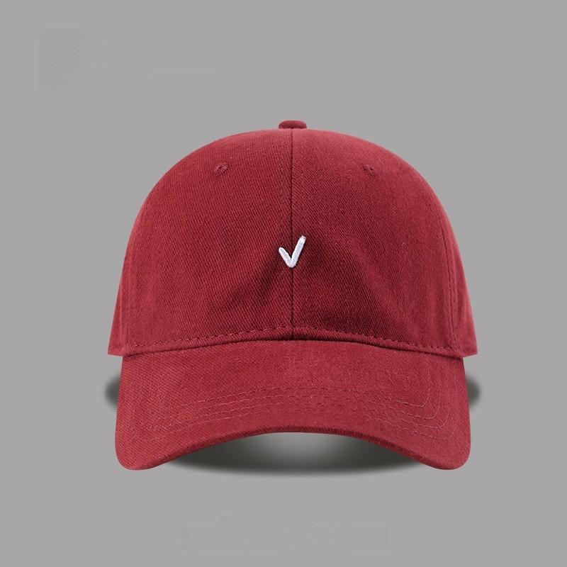 Cotton Baseball Cap With Embroidered Letters For Casual Outdoor Summer Wear