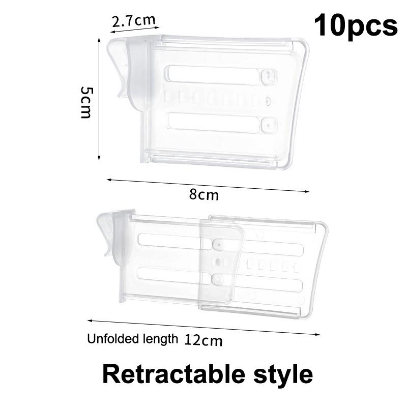 10pcs Refrigerator Space Telescopic Partition Side Door Box Separator Organizer Divider Splint Multi-functional Kitchen Gadgets