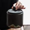 Yuanshan Tea Jar Large Sealed Ceramic Storage Jar Pu'er Storage Tank Stoneware Tea Warehouse Tea Storage