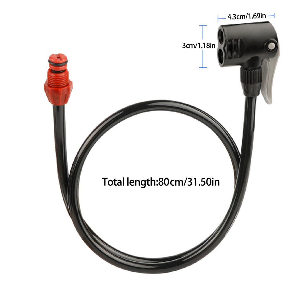 Bicycles Air Pumps Tube Hose Bikes Pump Extension Tube Pump Extension Hose Inflator Connector Extend Hose Replacement