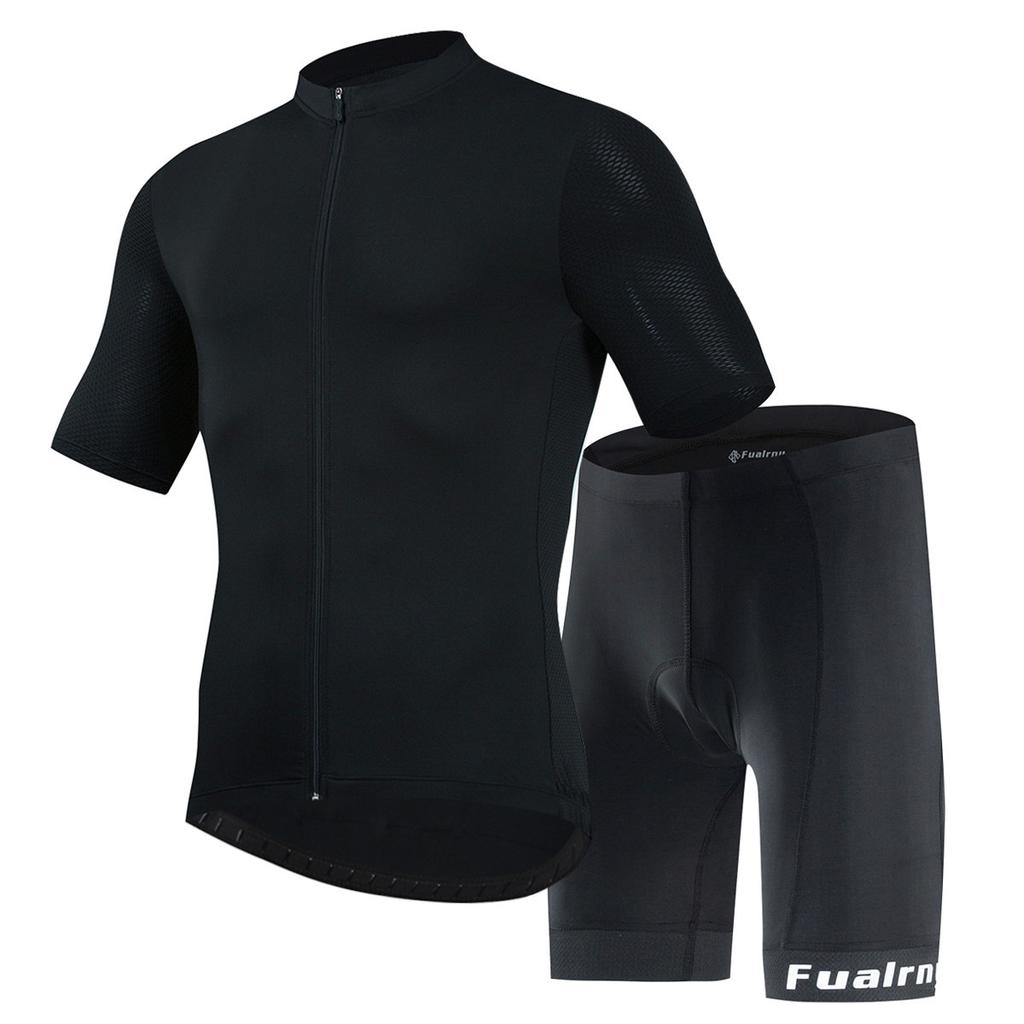 Cycling Suit Set, Breathable Sweat Wicking Short-sleeved Sportswear, Road Bike Racing Overalls Shorts