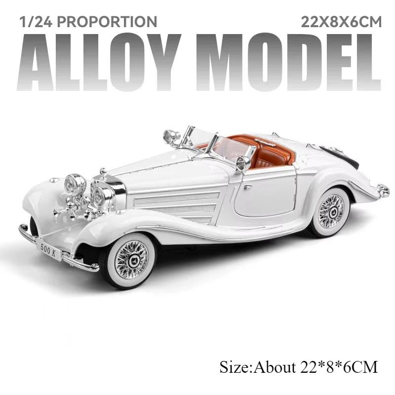 1:24 Phantom 500K Legierung Oldtimer Modell Diecast Spielzeug Ornament Türen Geöffnet Sound Licht Rückzieher Fahrzeuge Jungen Sammlerstücke Geschenk