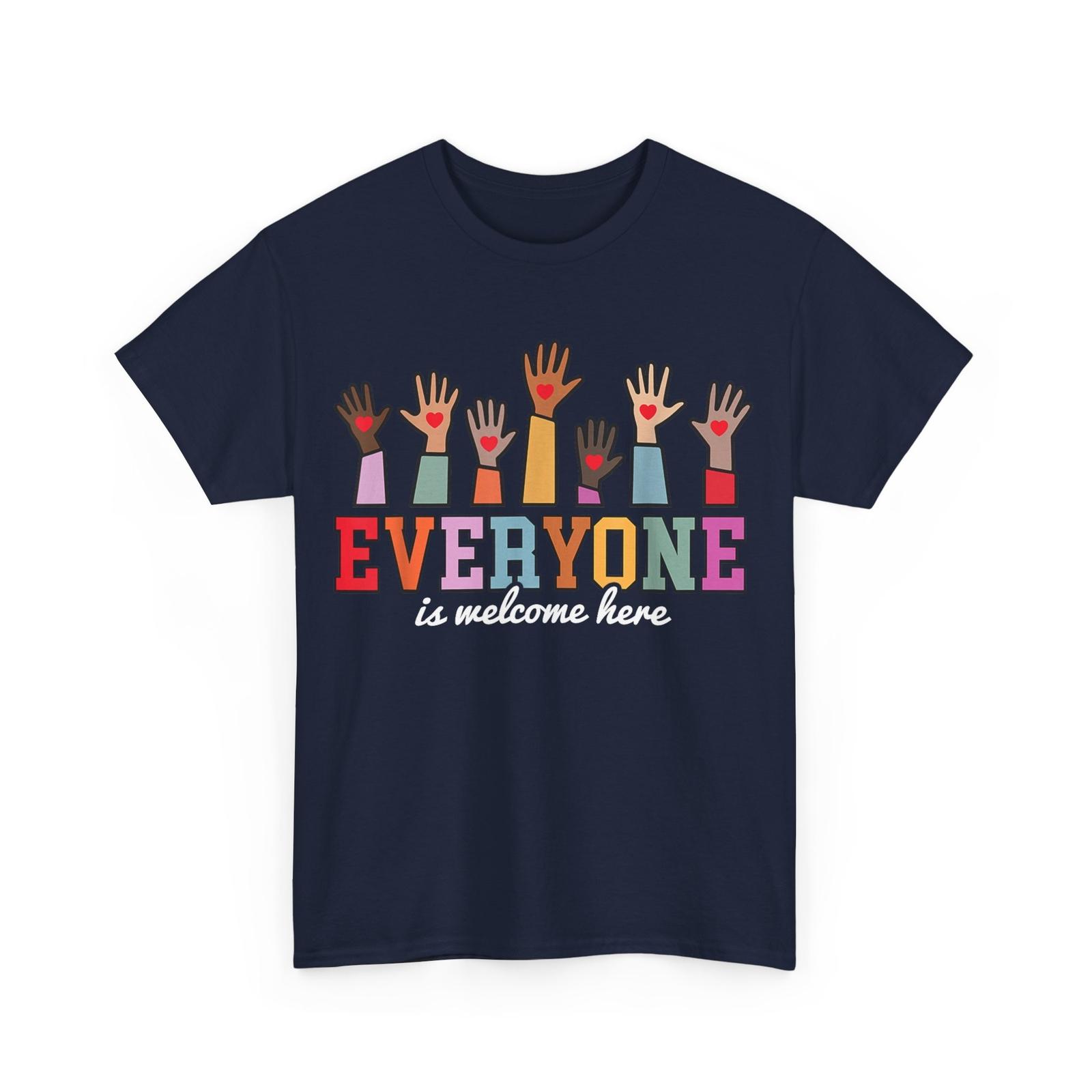 Everyone Is Welcome Here Idaho Teacher T-Shirt Mens Womens Tees Top L