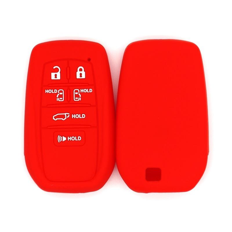 High-quality shockproof key cover, suitable for new Senna Senna key bag, Alphard Alpha, FREVIA, Voxy silicone key bag красный
