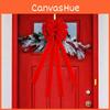 Stylish Red Butterfly Knot Christmas Door Ornament Charming Seasonal Home Accent