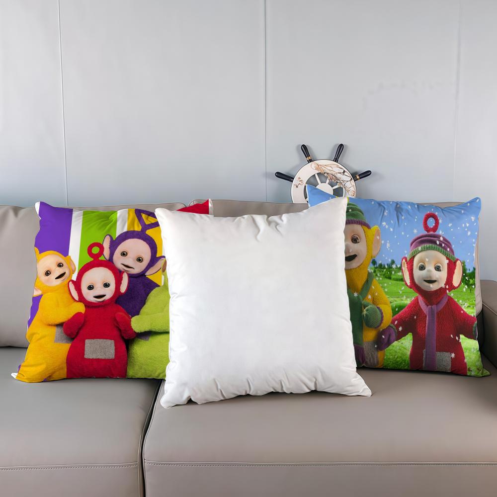 Federa cuscino lussuosa per ufficio domestico, decorativa per divano, cuscini per sedile auto multi-formato, federe cuscino t-Teletubbie-s