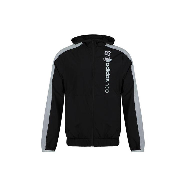 Adidas Neo Jackets Men's Black Hooded Moderate Other GK1515