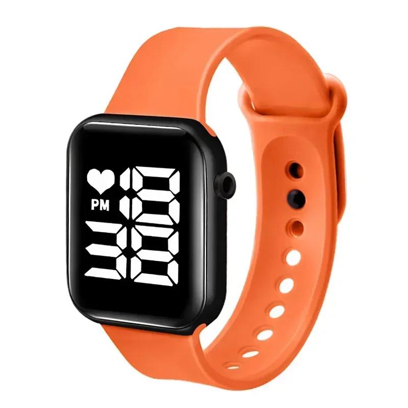 

Square Digital Watch Brand Sports Electronic Watch for Women and Men Children Big Screen LED Student Wrist Watches Montre Femme
