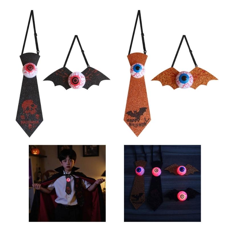 Flackernde LED Augapfel Krawatte Verstellbarer Riemen Festival Krawatte Dekorationen Für Halloween Kostüme Und Themenpartys