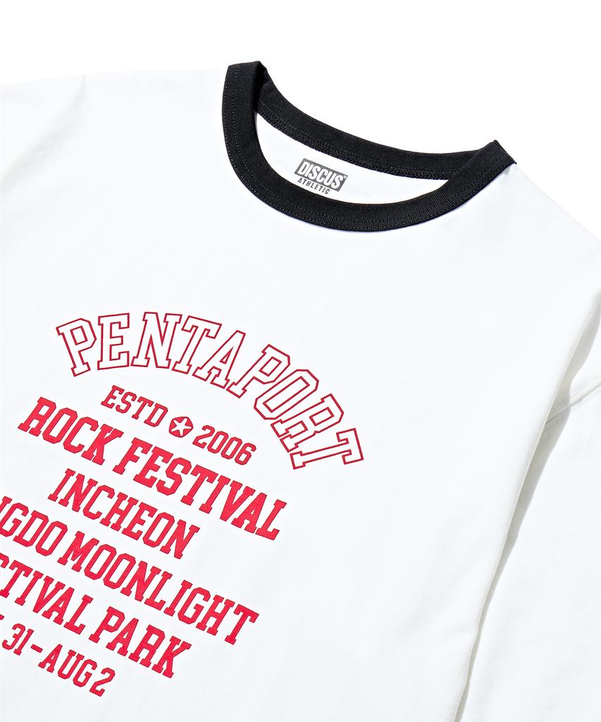 DISCUS ATHLETIC 2026 Pentaport Ringer T-Shirt White