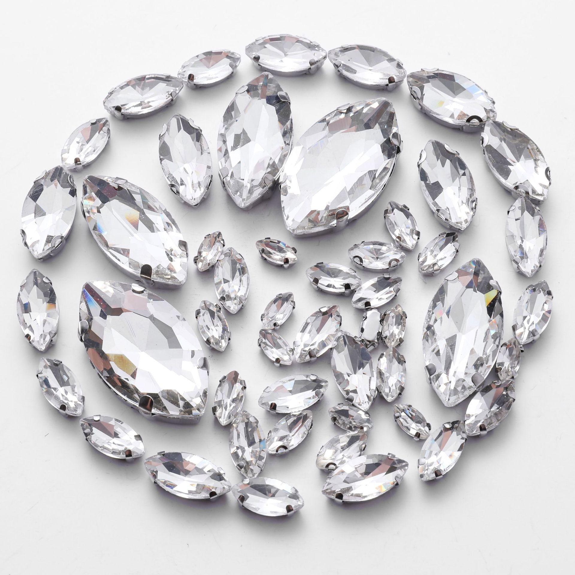 

Смешанные кристаллы, стекло, пришитые вручную бриллианты, каплевидные, овальные, конский глаз, одинарный коготь, дрель, хрустальная пряжка, сделай сам, ювелирные аксессуары, стразы, пришивные бусины 50pcs