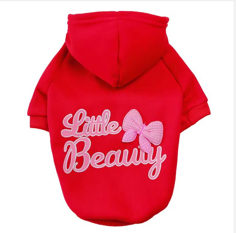

Autumn Winter Dog Clothes for Small Medium Dogs Girls,Fleece Lined Dog Hoodies Sweater Puppy Sweatshirt Chihuahua Yorkie Apparel XL