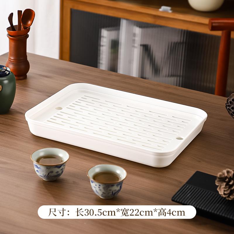 Double-layer Leaking Drain Tray Household Drain Tray Bowl and Chopsticks Tea Cup Rectangular Storage Tray
