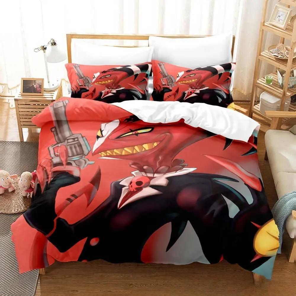 New Blitzo Boss Bedding Set Single Twin Full Queen King Size Anime Duvet Cover Sets for Adult Kid Bedroom