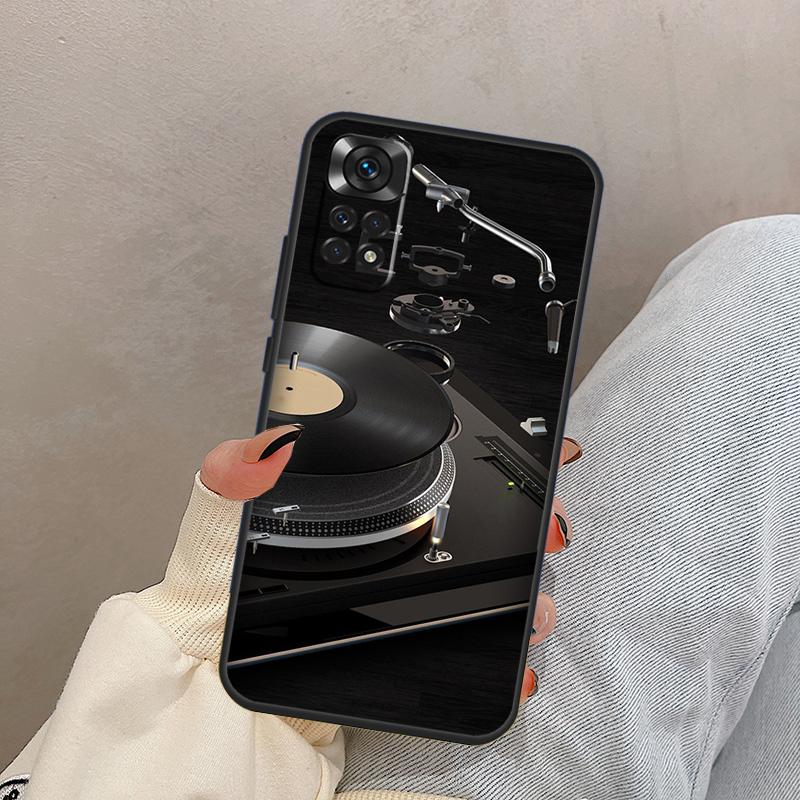 Vinyl DJ Record Art Case For Xiaomi Redmi Note 12 Pro 8 9 10 11 Pro Note 11S 9S 10S 9A 9C 9T 10C 12C Cover